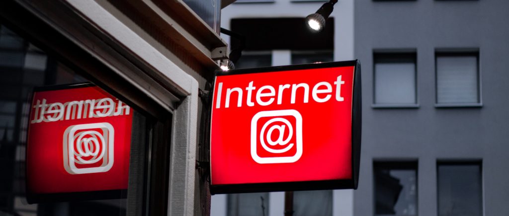 Internet Sign in Red